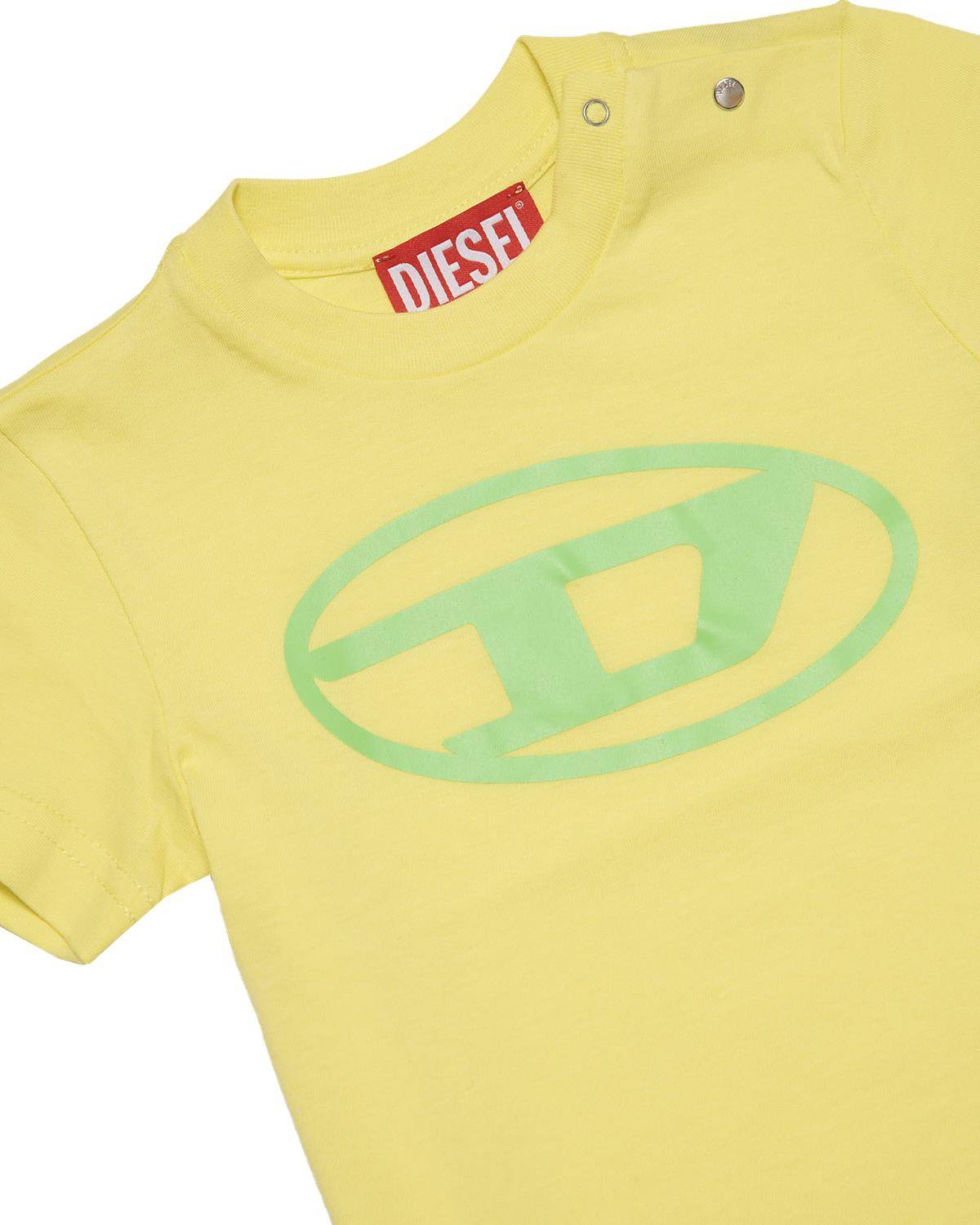 T-SHIRT DIESEL K00519 LIMONCELLO YELLOW-2