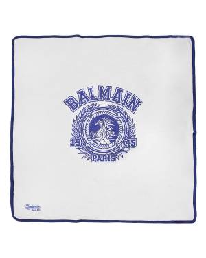 COPERTA BALMAIN 6O0A10 WHITE/AZURE-BLUE-1-mini