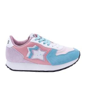 SCARPE ATLANTIC STARS ICARO86 CELESTE/ROSA