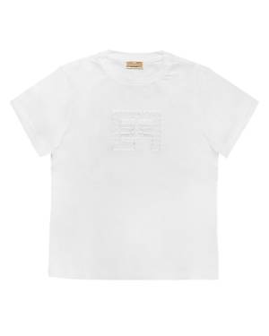 T-SHIRT ELISABETTA FRANCHI EFTS179 IVORY