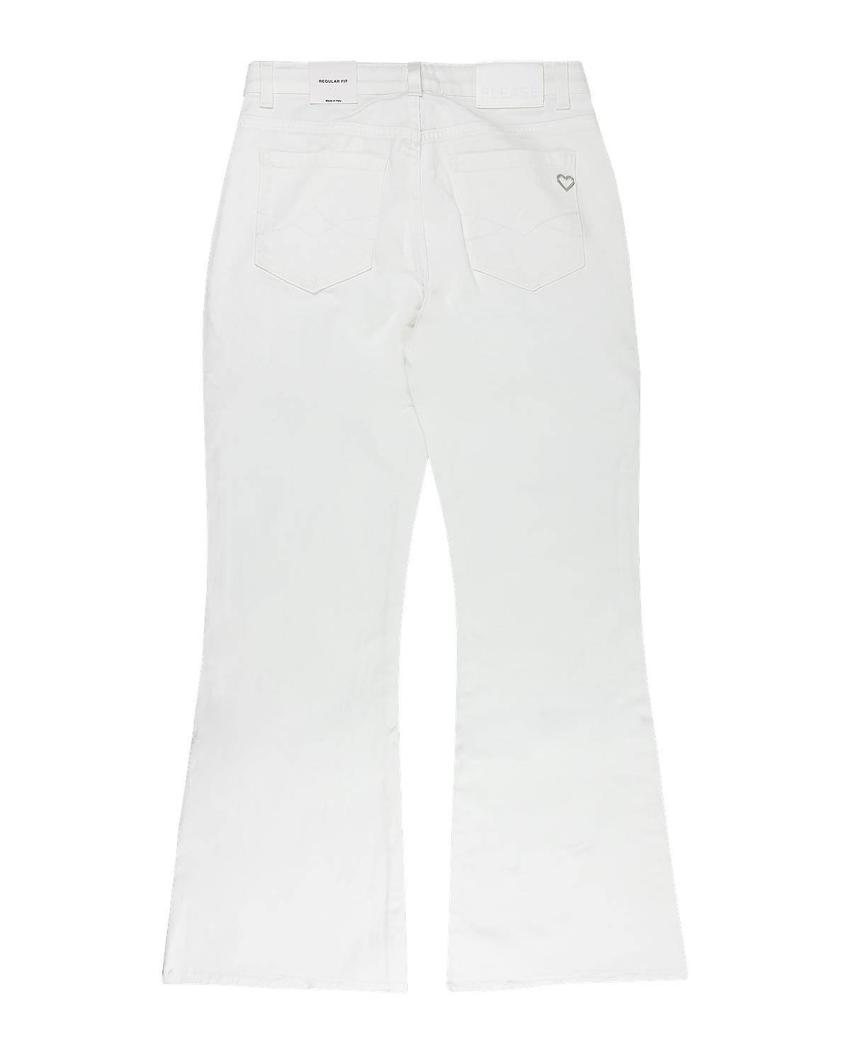 PANTALONE PLEASE PHC6130G BIANCO LANA-1