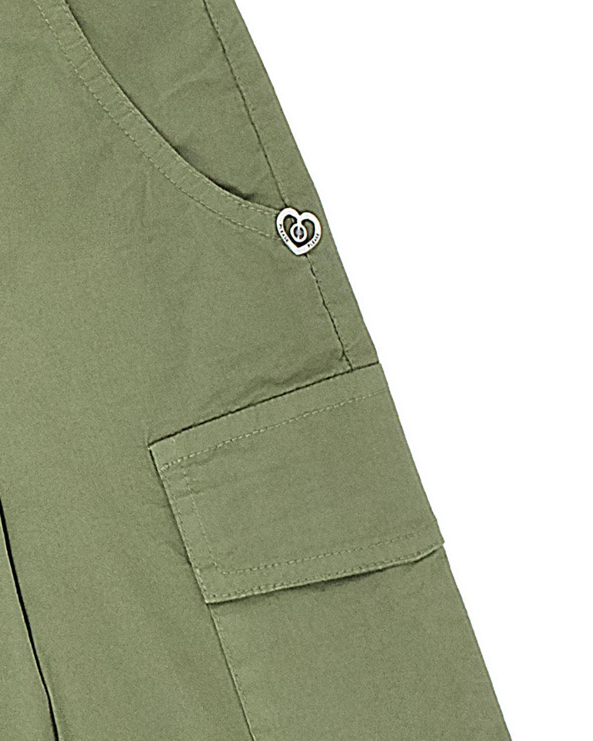 PANTALONCINO PLEASE RB21270G VERDE KAKI-2