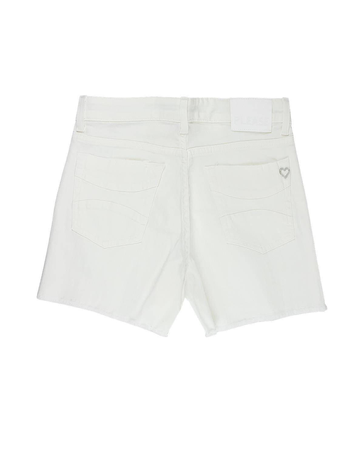 PANTALONCINO PLEASE RB60132G BIANCO LANA-1