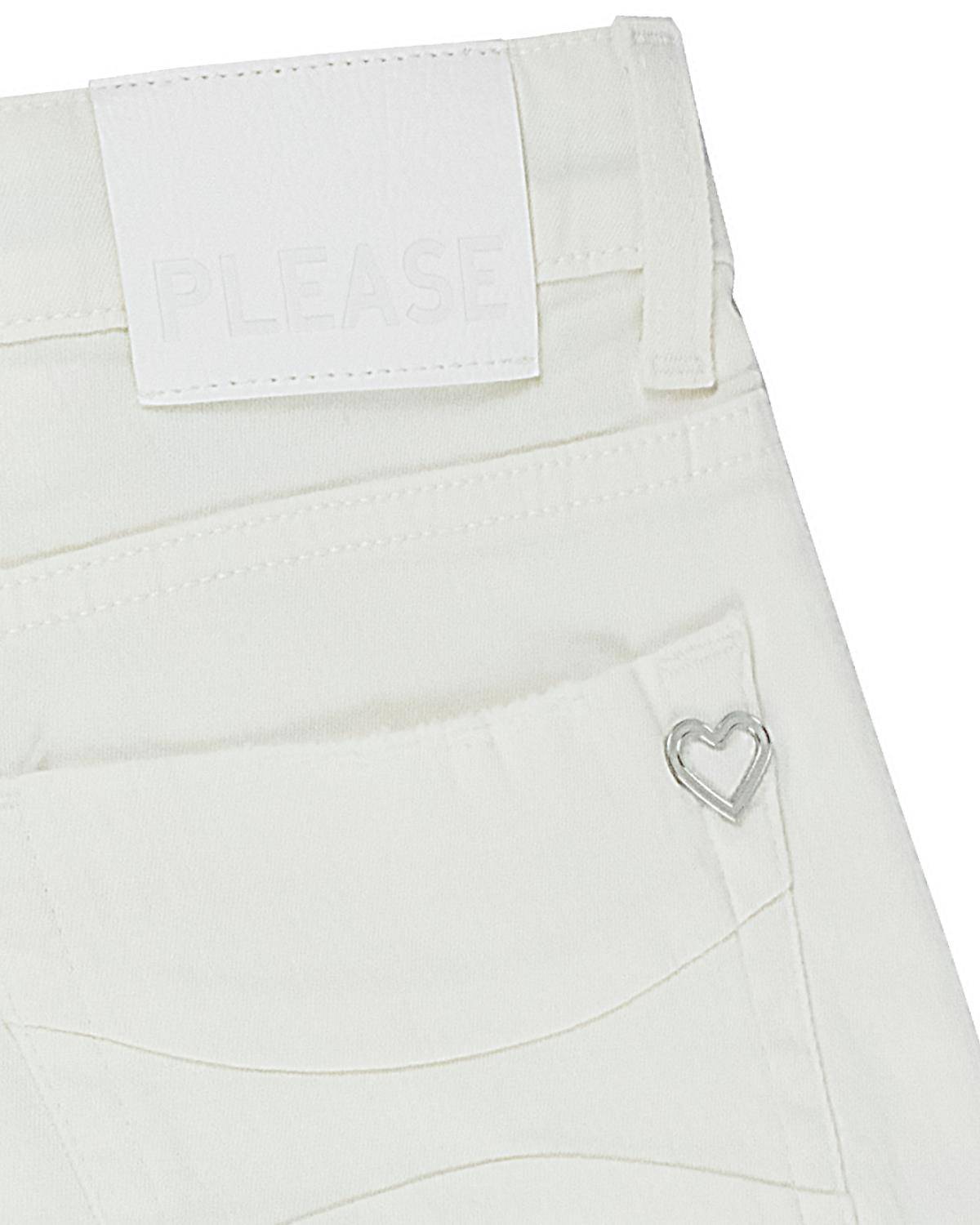 PANTALONCINO PLEASE RB60132G BIANCO LANA-2