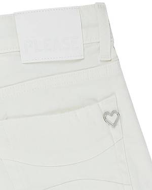 PANTALONCINO PLEASE RB60132G BIANCO LANA-2-mini