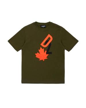 T-SHIRT DSQUARED2 DQ2464 TARMAC GREEN