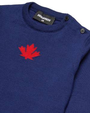 MAGLIA DSQUARED2 DQ2488 DRESS BLUE-2-mini