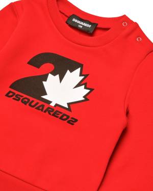 FELPA DSQUARED2 DQ2503 TOMATO RED-2-mini