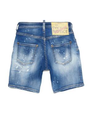 PANTALONCINO DSQUARED2 DQ1477 BLUE DENIM-1-mini