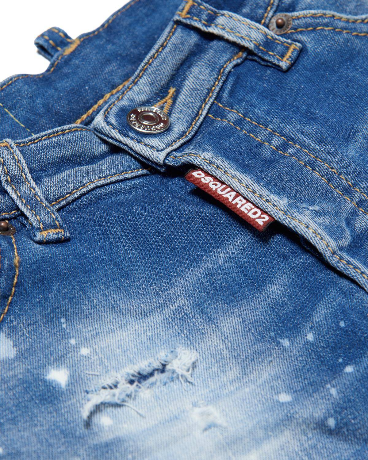 PANTALONCINO DSQUARED2 DQ1477 BLUE DENIM-2