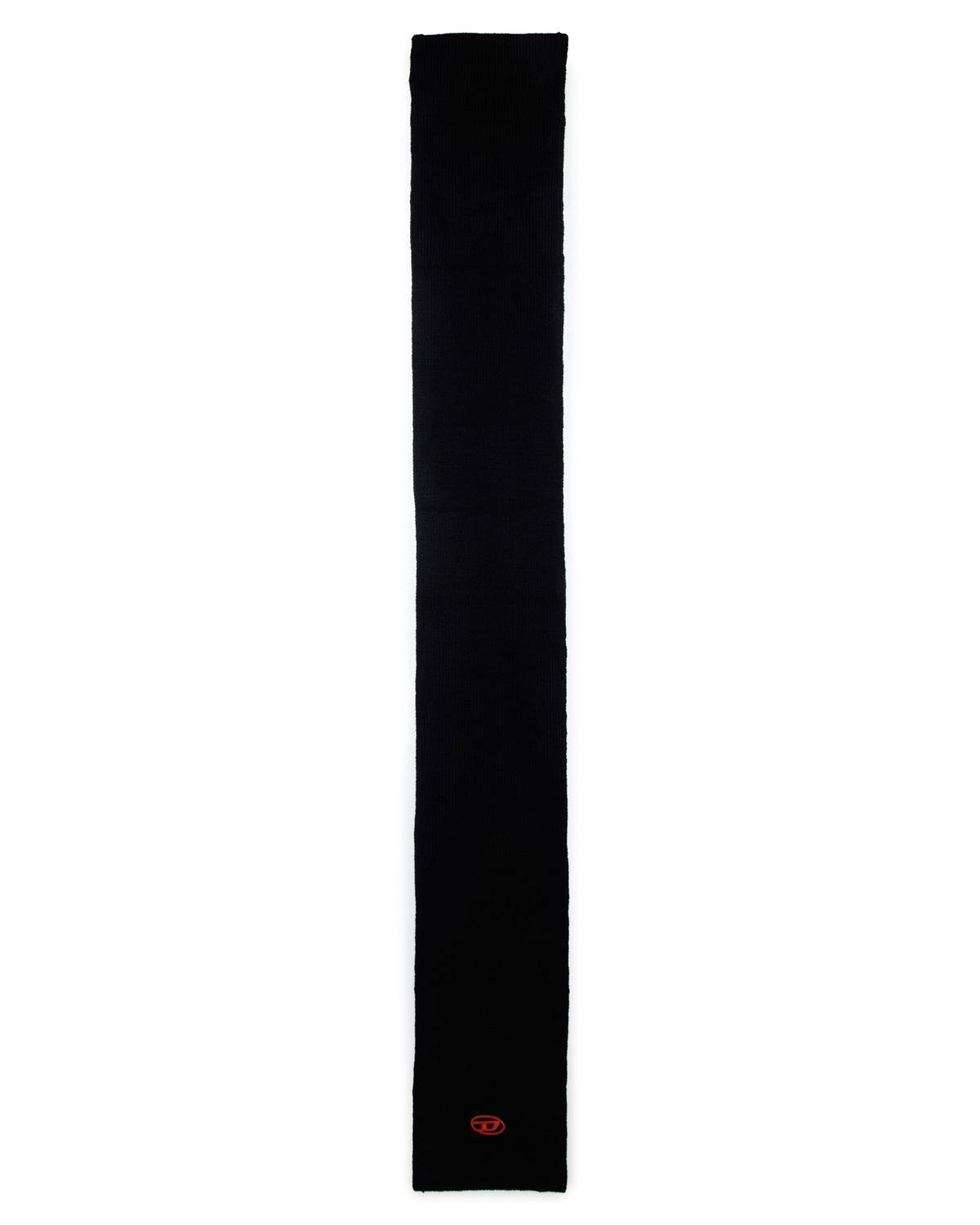 SCIARPA DIESEL J01611 BLACK BASE + CONTRAST RED