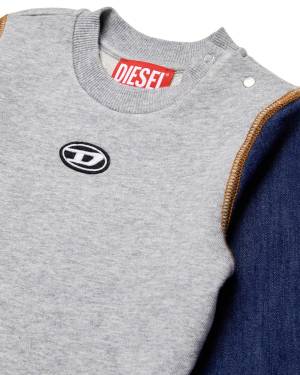 FELPA DIESEL K00573 GRIGIO MELANGE NUOVO-2-mini