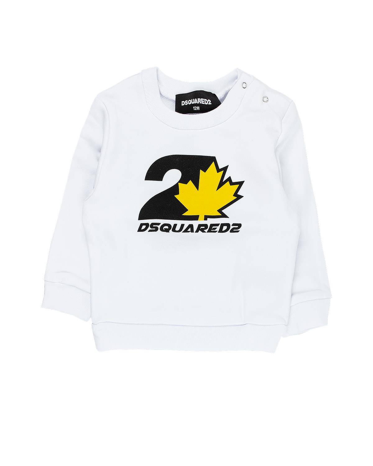 FELPA DSQUARED2 DQ2503 WHITE