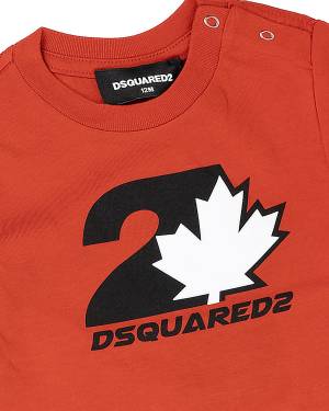 T-SHIRT DSQUARED2 DQ2510 TOMATO RED-2-mini