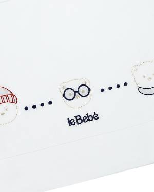 LENZUOLO LE BEBÉ LBB4694 BIANCO-2-mini