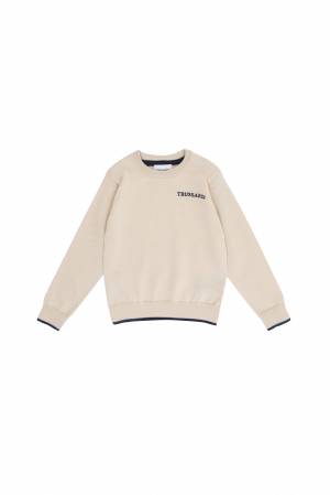 MAGLIA TRUSSARDI TIA24004MA BEIGE LIGHT-mini