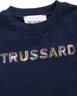 FELPA TRUSSARDI TGA24078FE BLUE NAVY-2-mini
