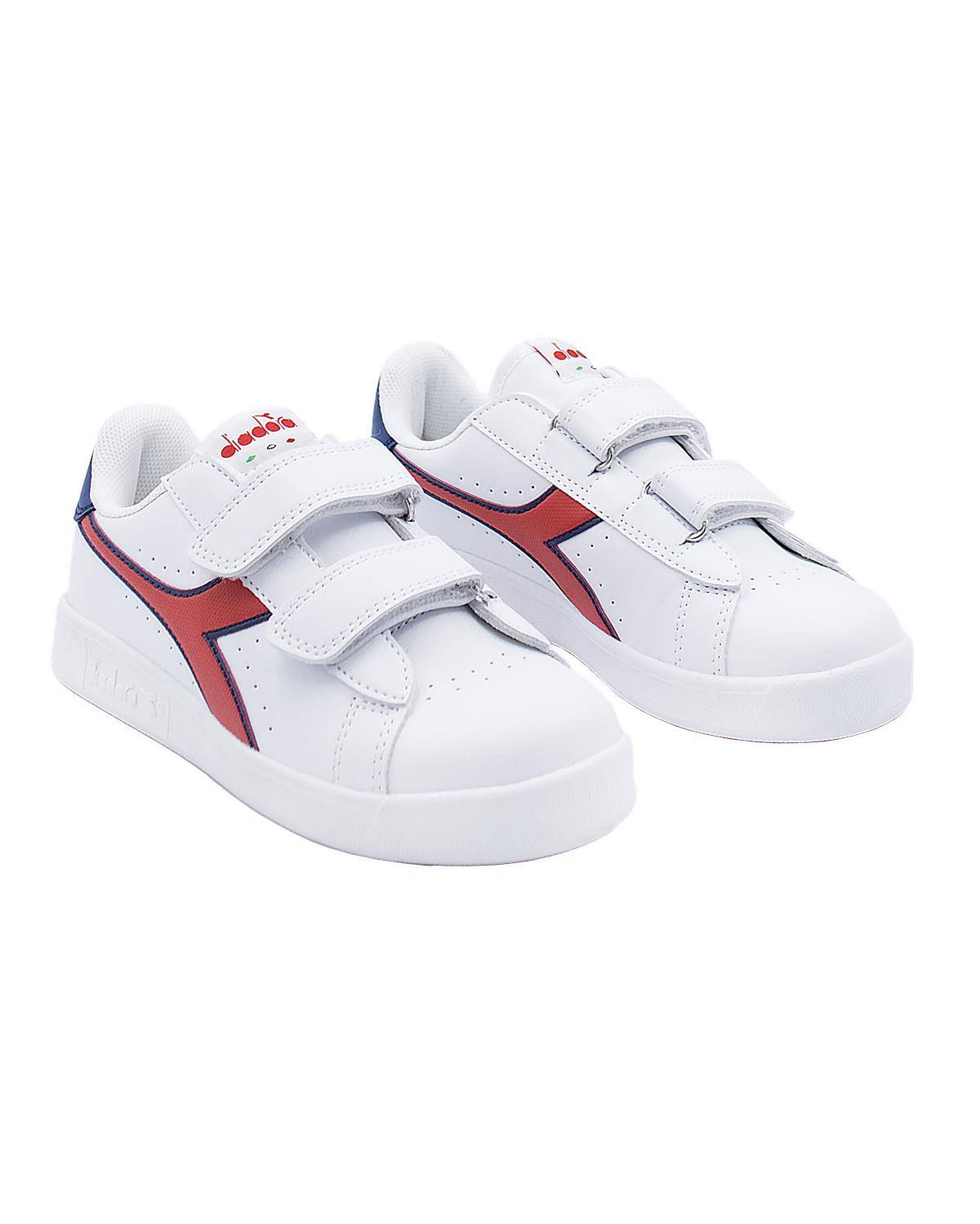SCARPE DIADORA 101 BIANCO/ROSSO BOREALE-1
