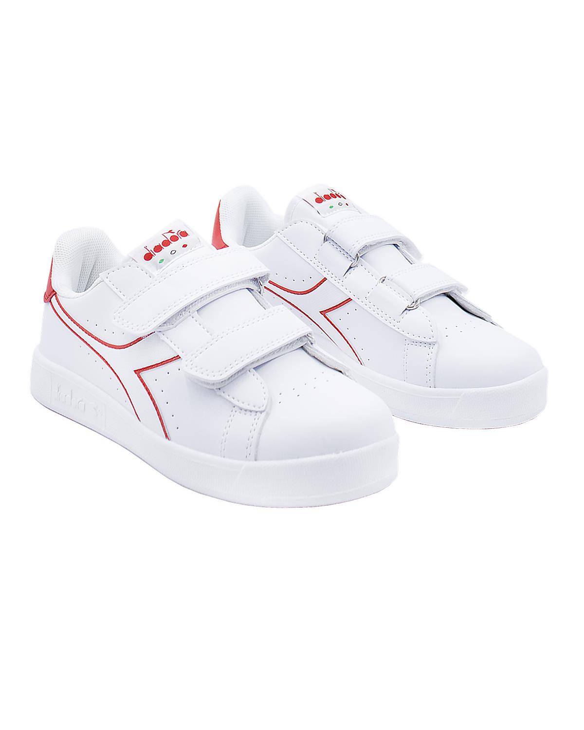 SCARPE DIADORA 101 WHITE/RED-2