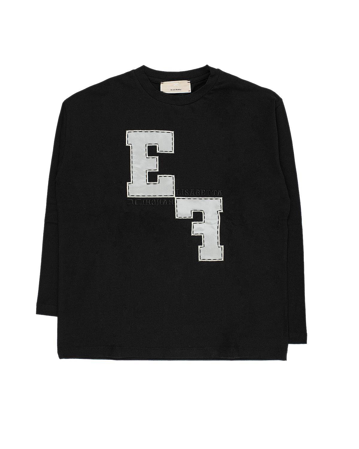 T-SHIRT ELISABETTA FRANCHI EFTS223 NERO/BURRO-0