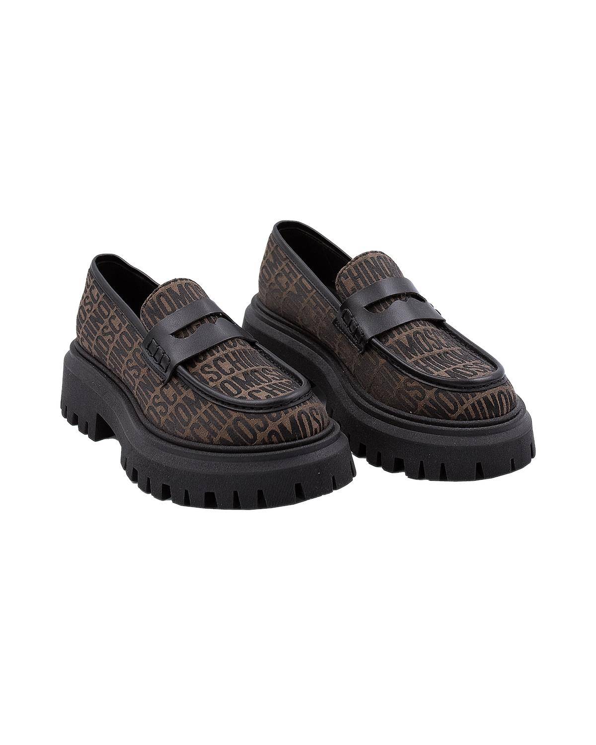 SCARPE MOSCHINO 78744 MARRONE/NERO-2