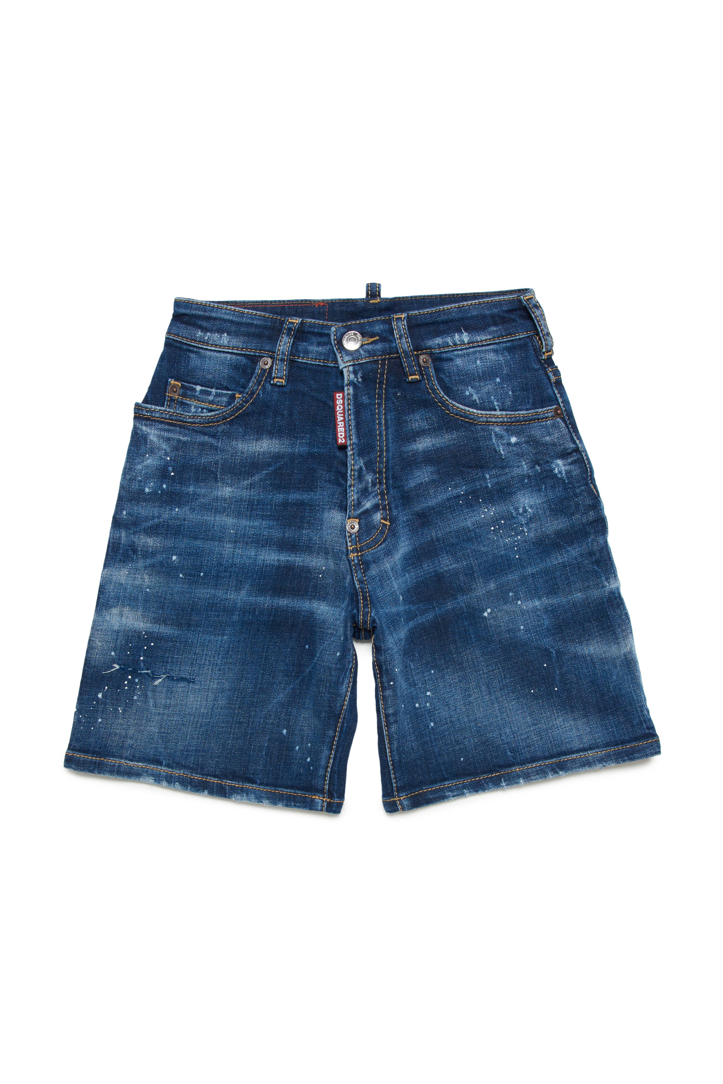 PANTALONCINO DSQUARED2 DQ0782 BLUE DENIM-0