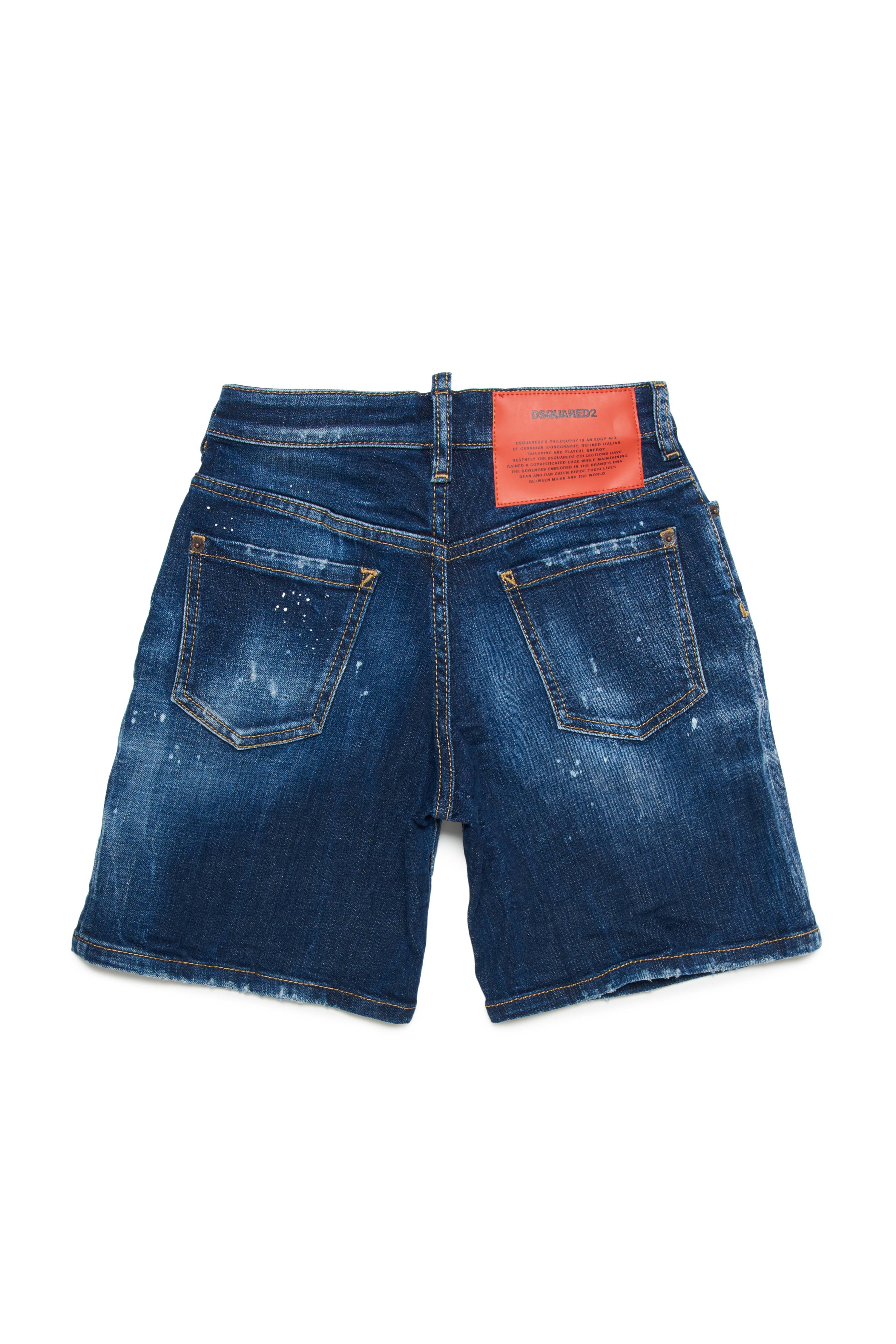 PANTALONCINO DSQUARED2 DQ0782 BLUE DENIM-1