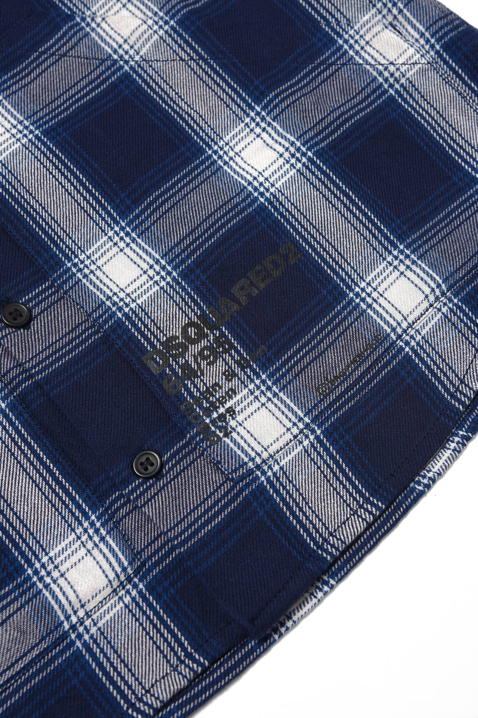 CAMICIA DSQUARED2 DQ1175 DELLA ROBBIA BLUE-2