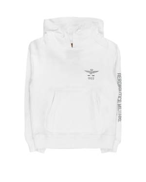 FELPA AERONAUTICA MILITARE 242FE0022AJRF577 BIANCO