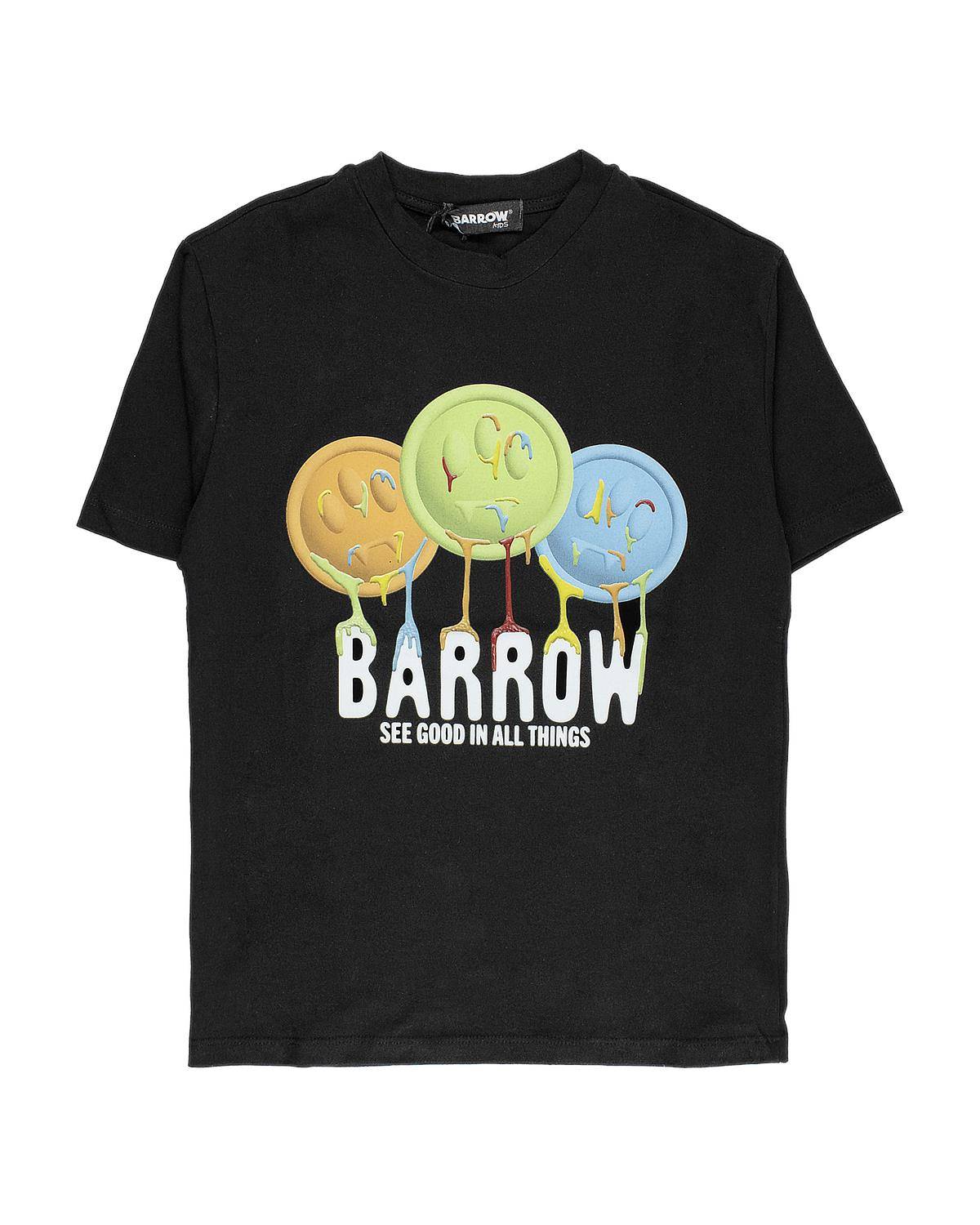 T-SHIRT BARROW S5BKJUTH212 NERO/BLACK-0