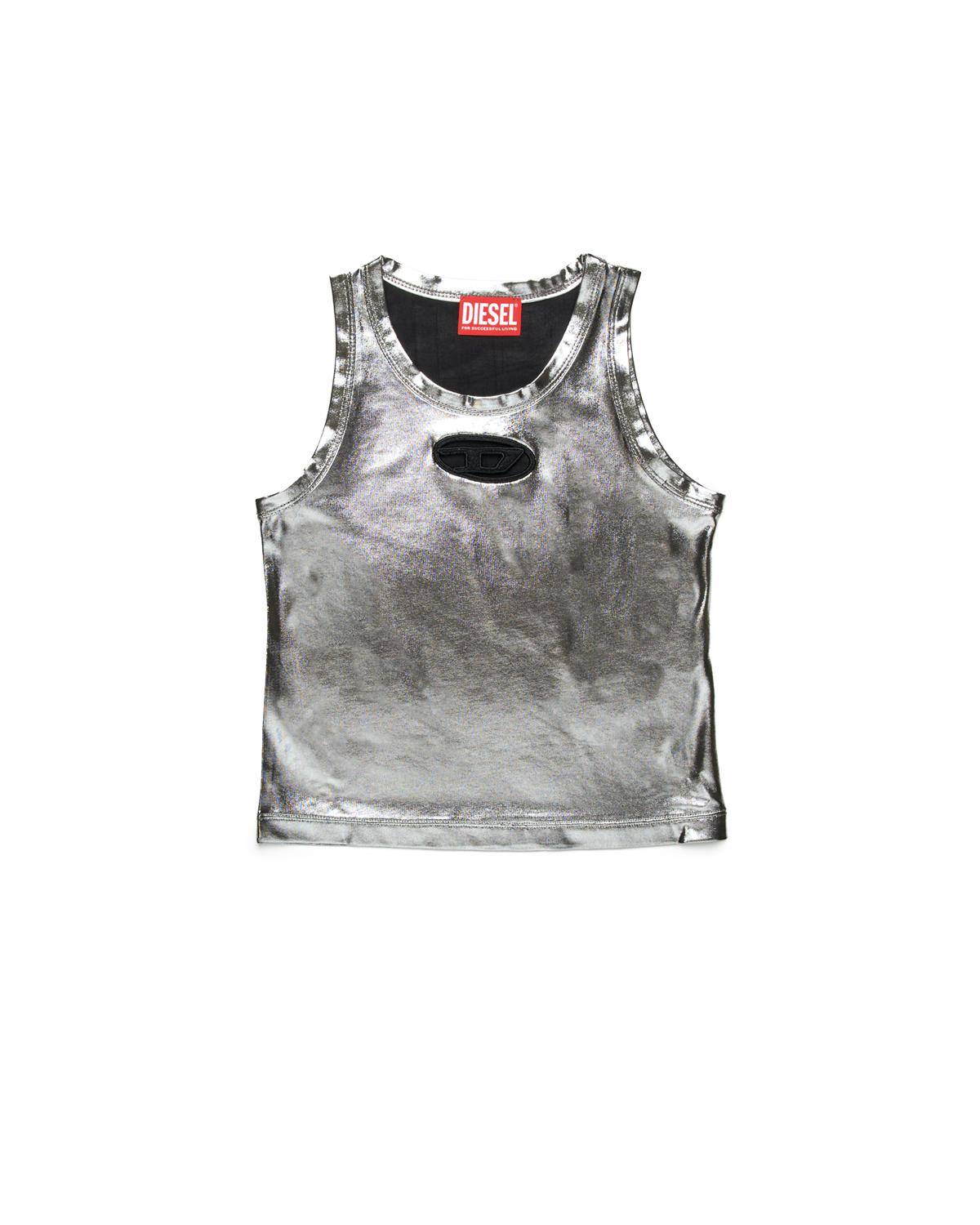 T-SHIRT DIESEL J02178 SILVER METALLIC-0