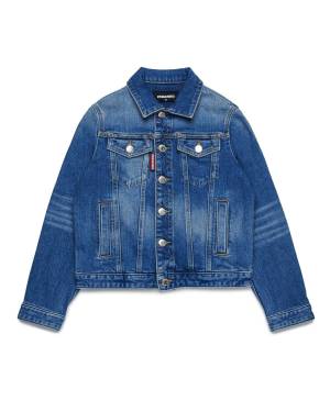 GIUBBOTTO DSQUARED2 DQ2254 BLUE DENIM