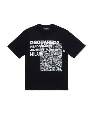 T-SHIRT DSQUARED2 DQ2801 BLACK