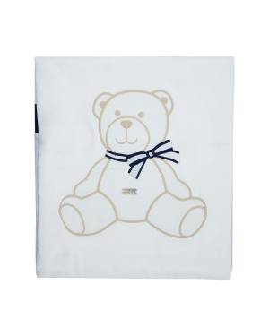 COPERTA LE BEBÉ LBB4876 BIANCO-CELESTE