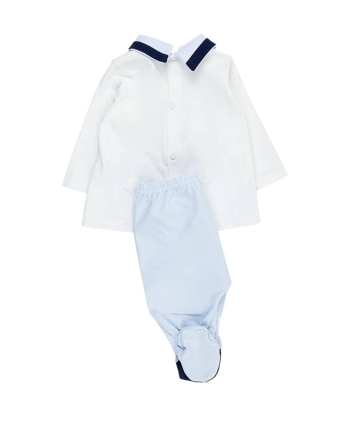 COMPLETO LE BEBÉ LBB4877 BIANCO-CELESTE-1