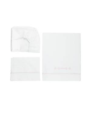 LENZUOLO LE BEBÉ LBG1450 BIANCO/ROSA