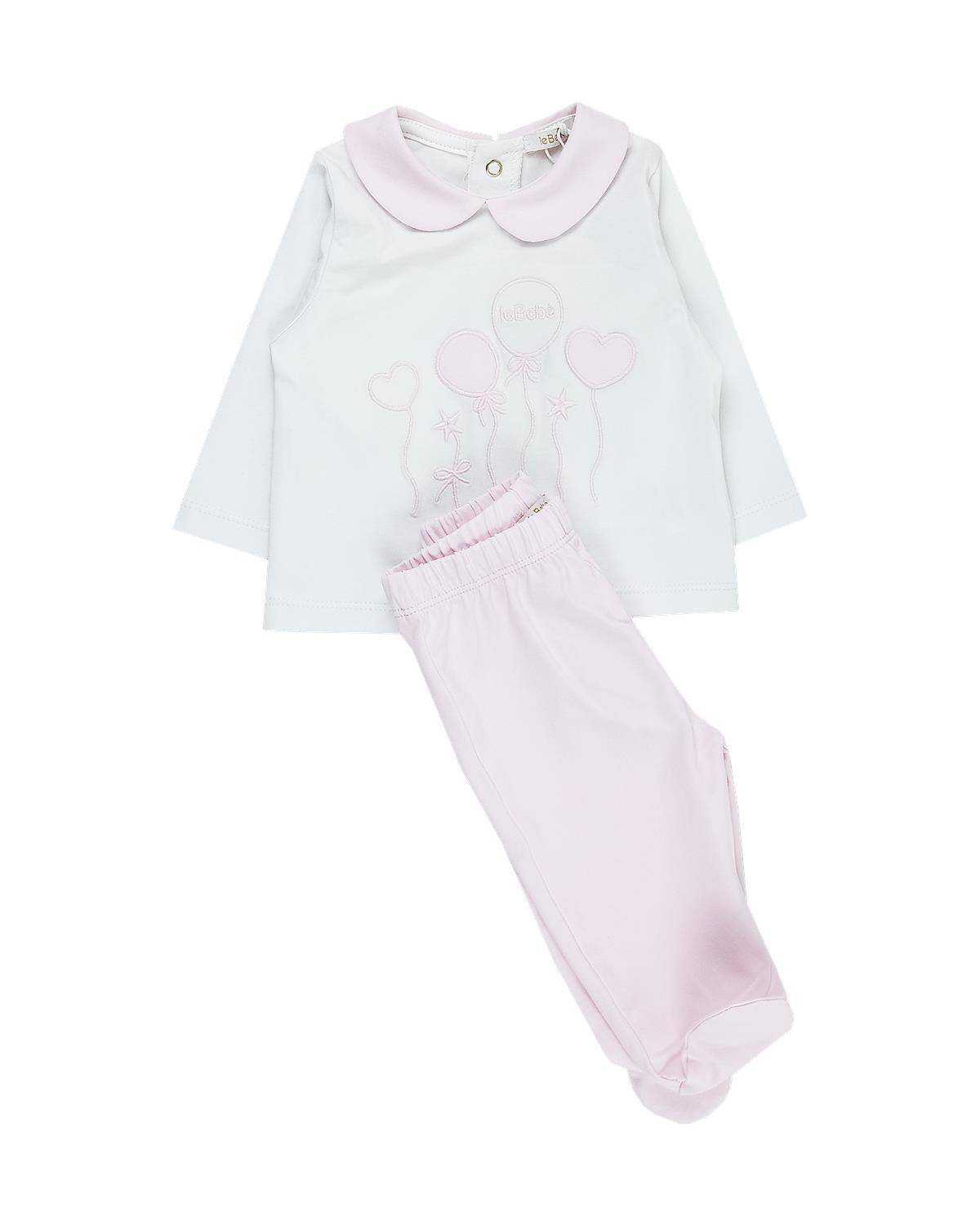 TUTINA LE BEBÉ LBG5663 BIANCO-ROSA-0