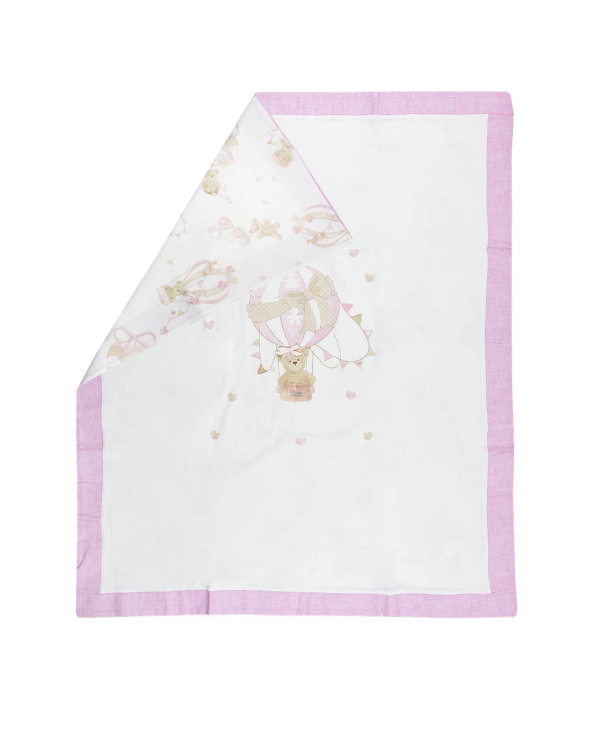 COPERTA LE BEBÉ LBG5786 BIANCO-ROSA-2