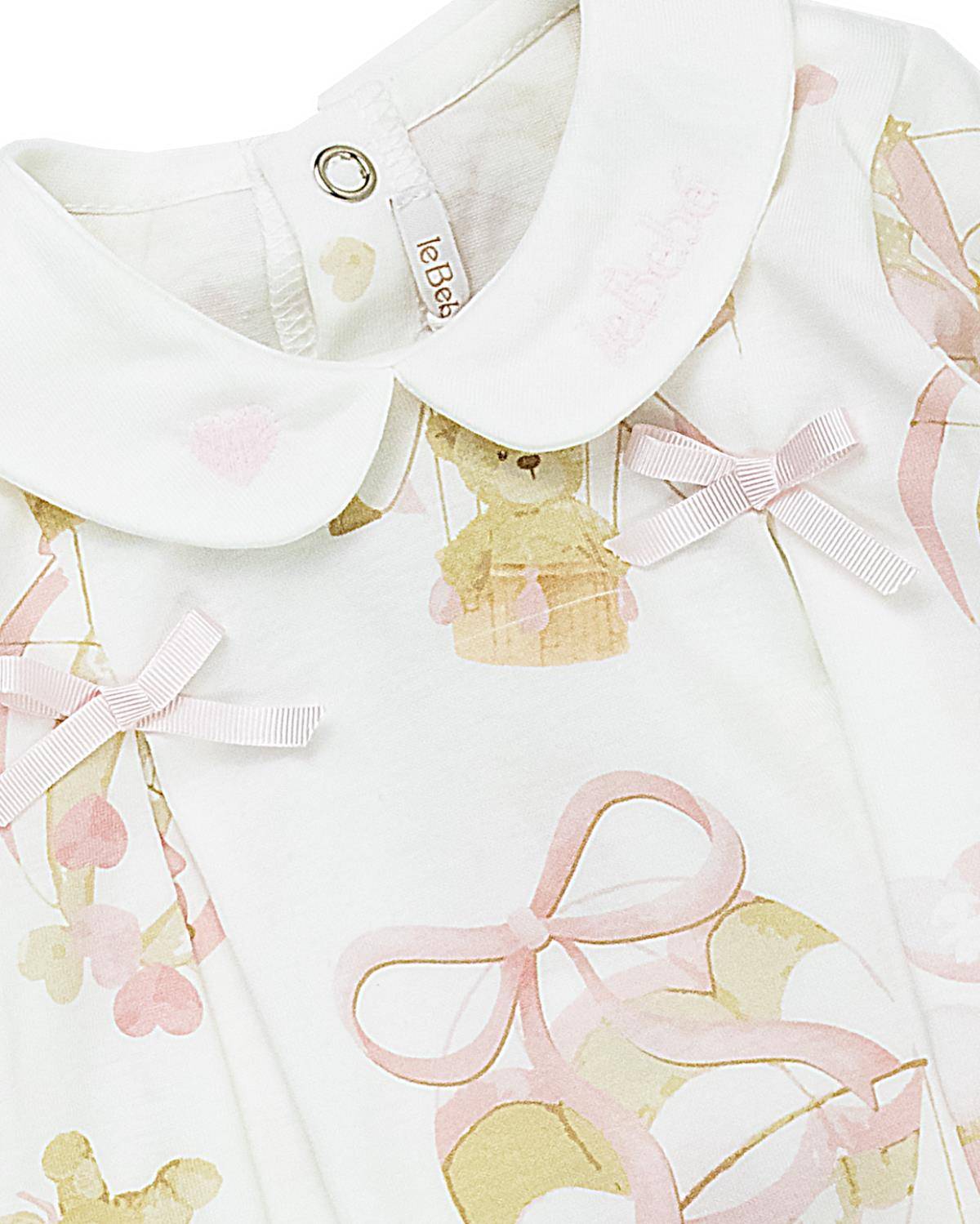 COMPLETO LE BEBÉ LBG5789 BIANCO-ROSA-2