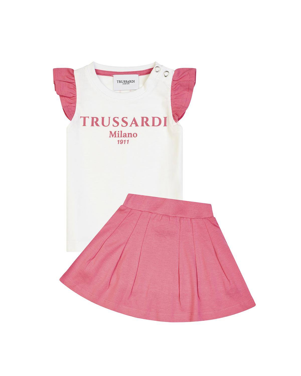 COMPLETO TRUSSARDI TIP25006CJ WHITE ROSE-0
