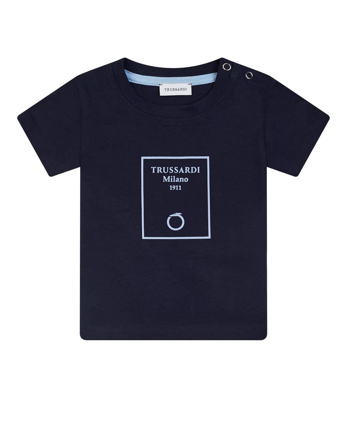 T-SHIRT TRUSSARDI TIP25046TS BLUE NAVY-0