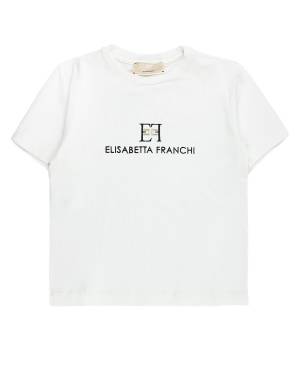 T-SHIRT ELISABETTA FRANCHI EFTS229 AVORIO NERO