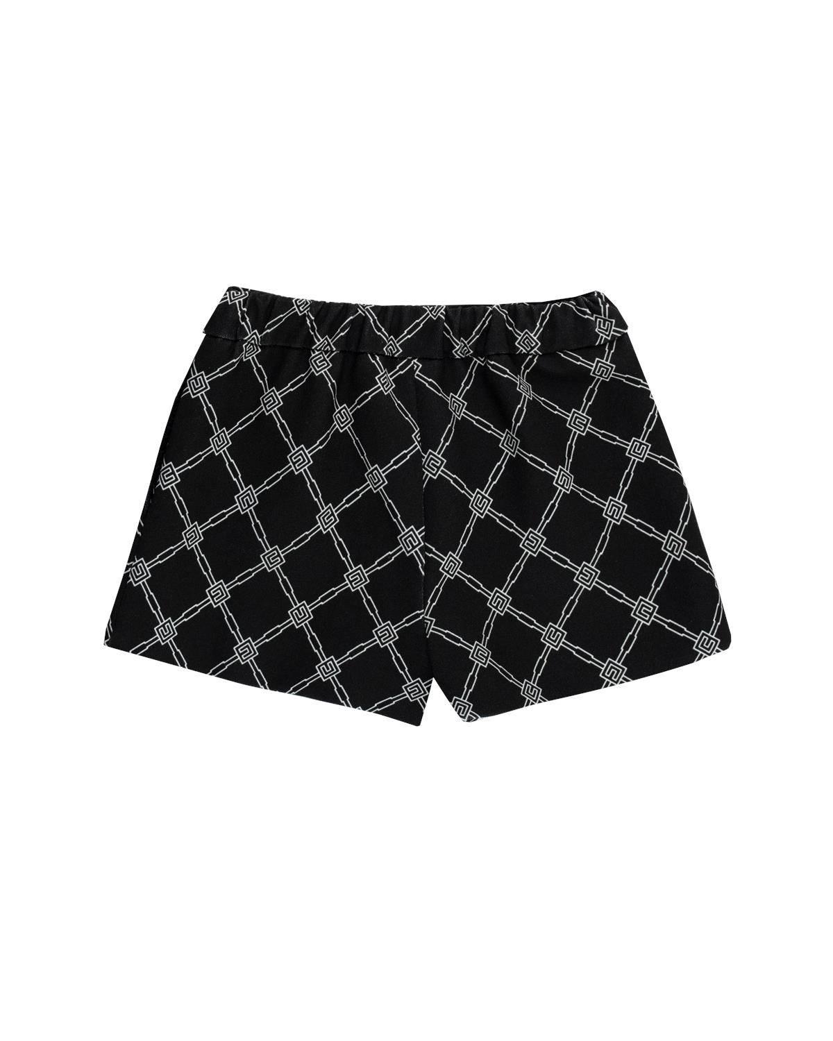 SHORTS ELISABETTA FRANCHI EGBE023 NERO BURRO-1