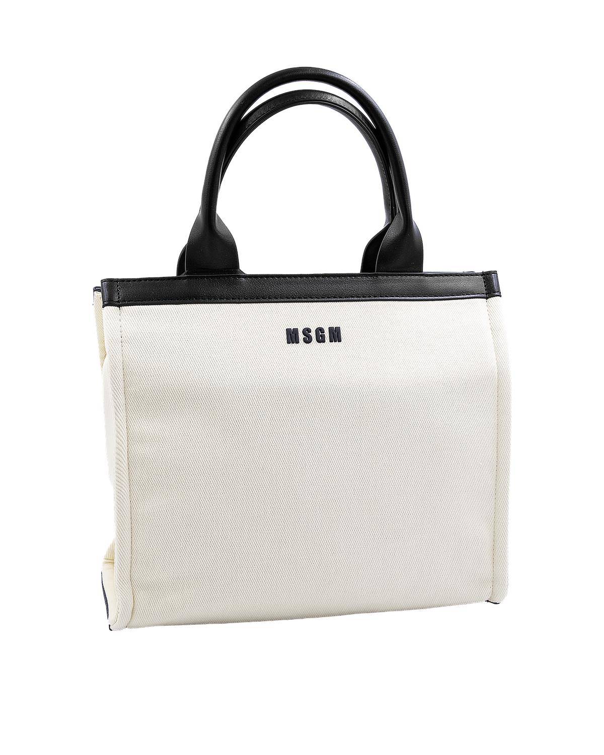 BORSA MSGM S5MSJGBA185 CREMA-0