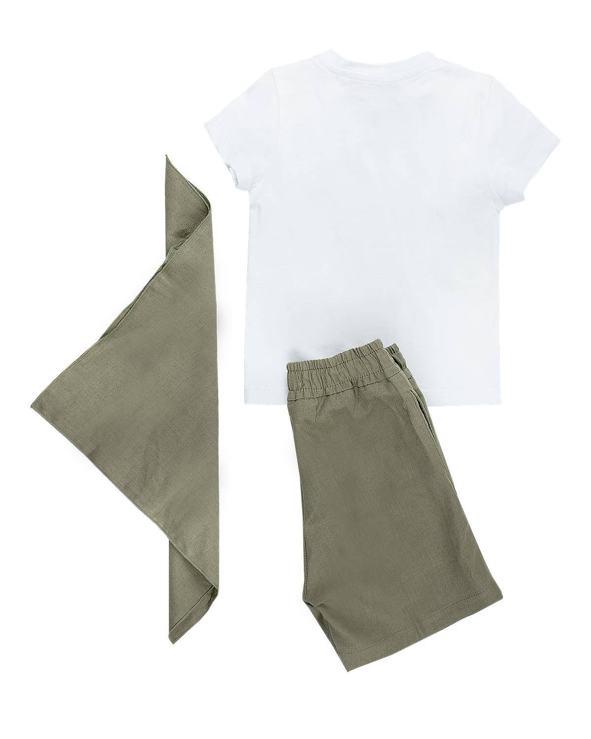 T-SHIRT MANUEL RITZ MR3120 BIANCO-VERDE-1