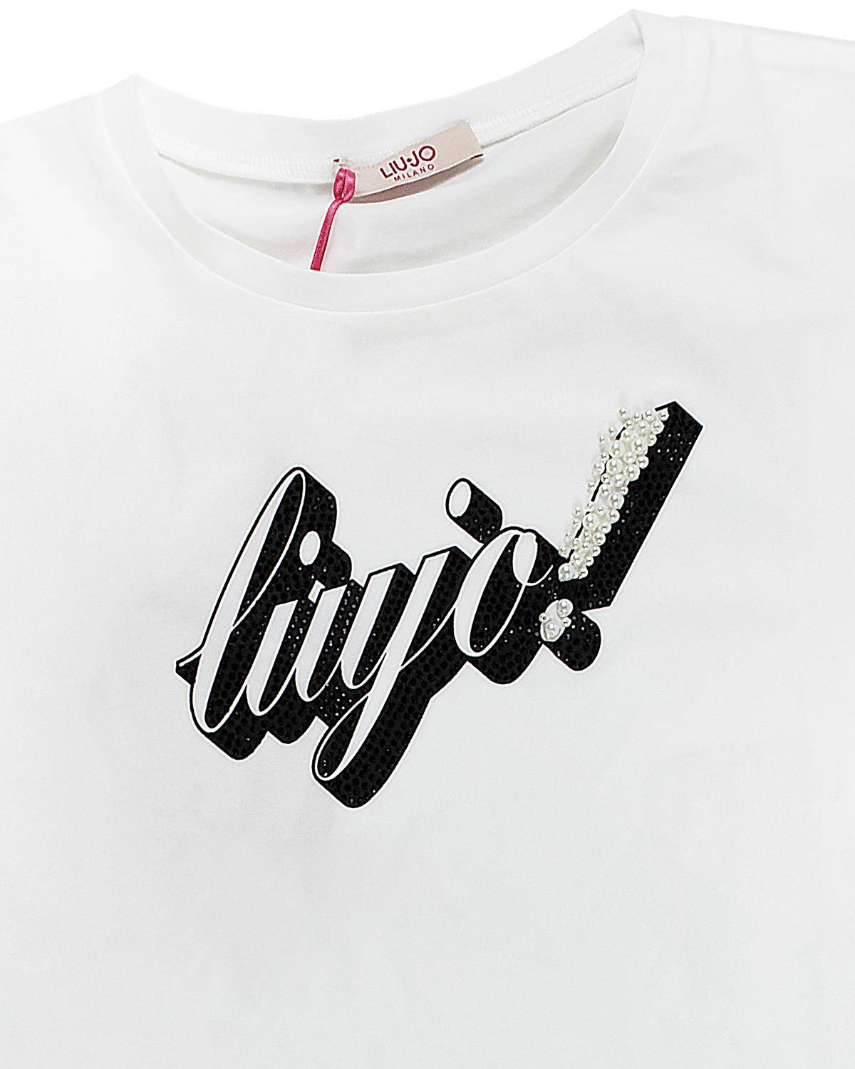T-SHIRT LIUJO GA5018 BIANCO-1