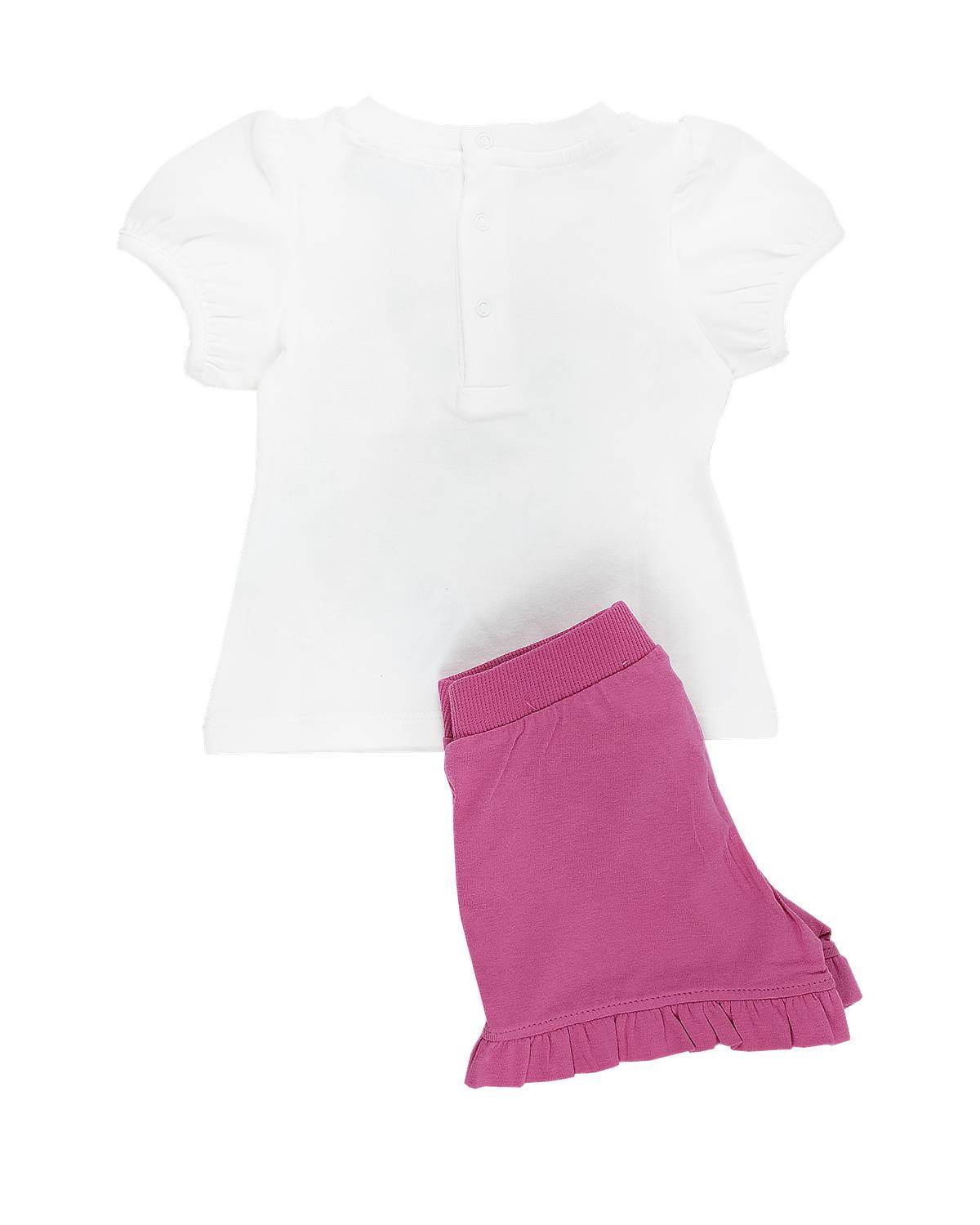 COMPLETO MOSCHINO MAG01O BIANCO FUXIA-1