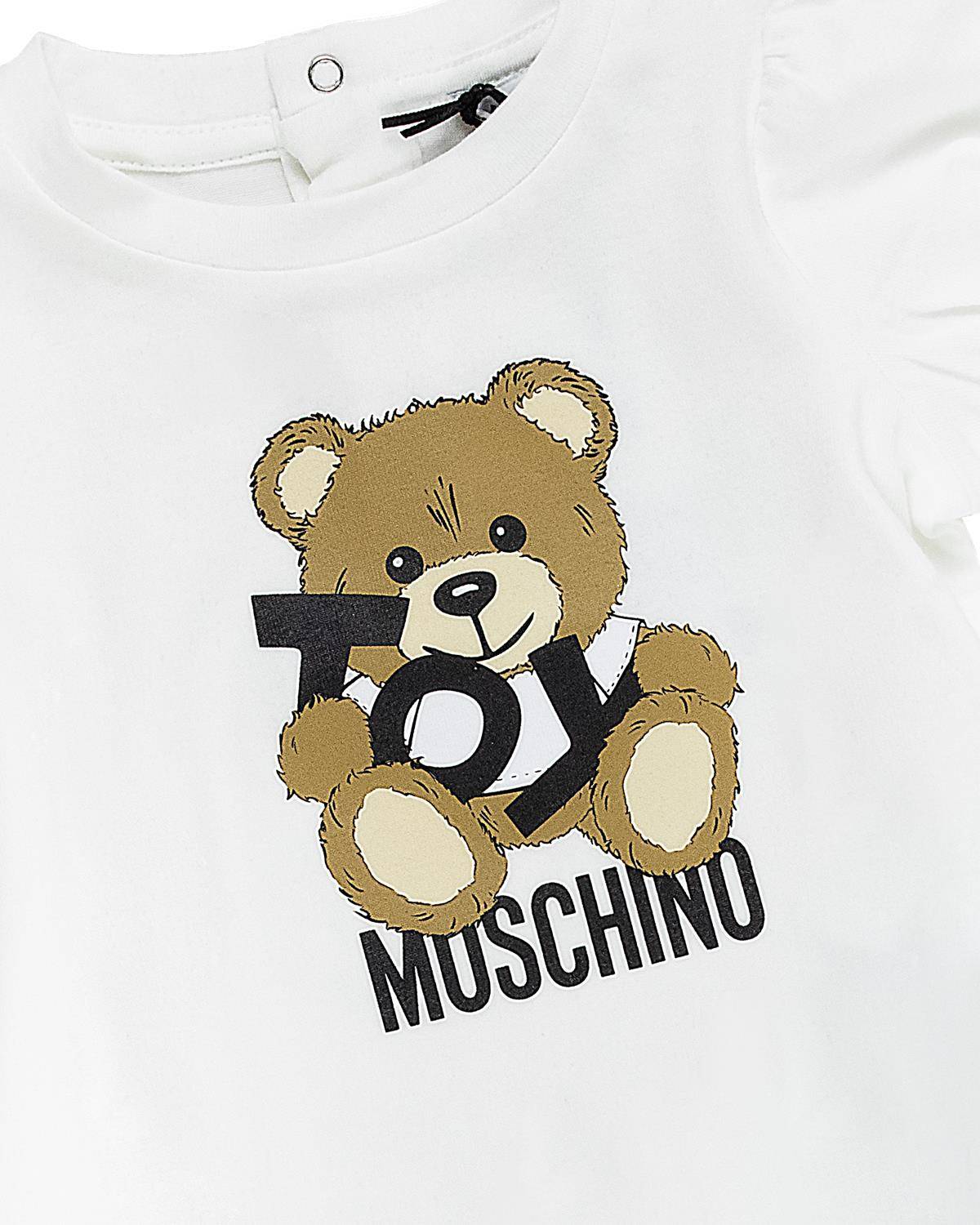 COMPLETO MOSCHINO MAG01O BIANCO FUXIA-2