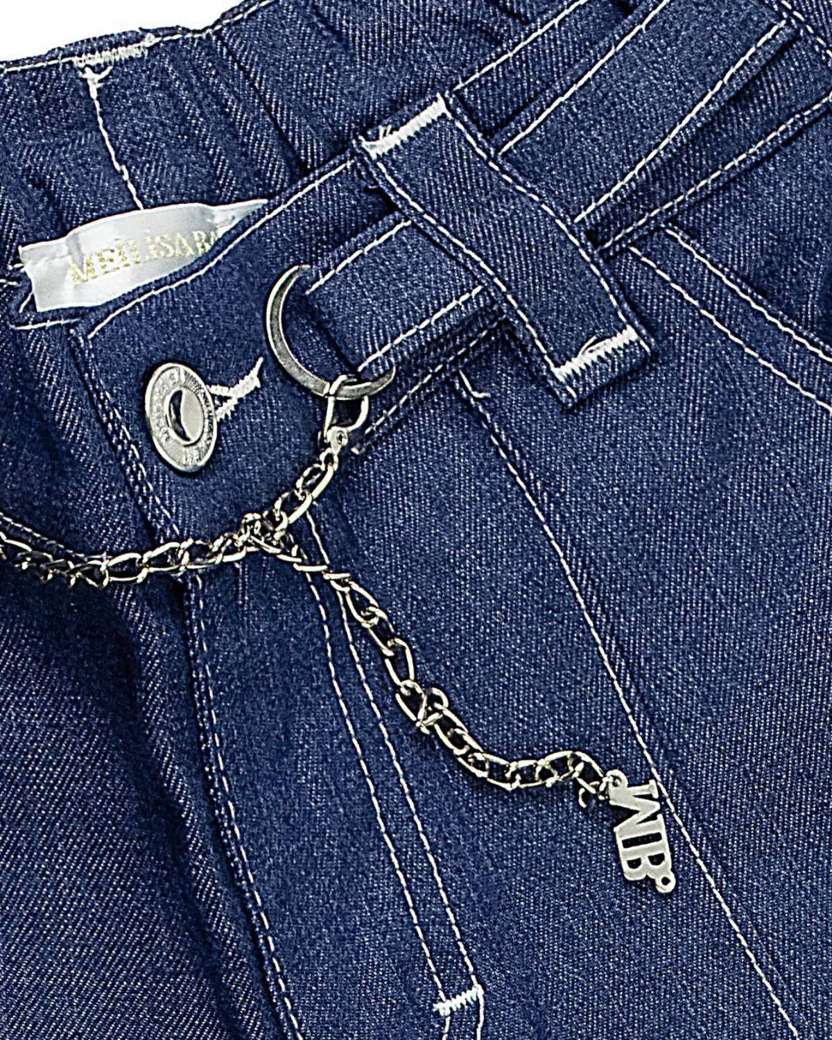 PANTALONCINO MEILISA BAI FL6390 DENIM-2