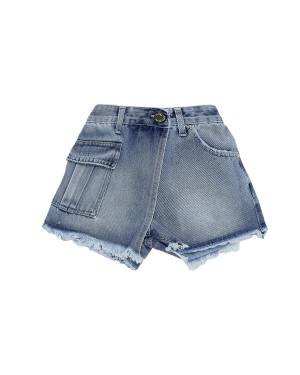 PANTALONCINO LULÙ LL3372 BLU